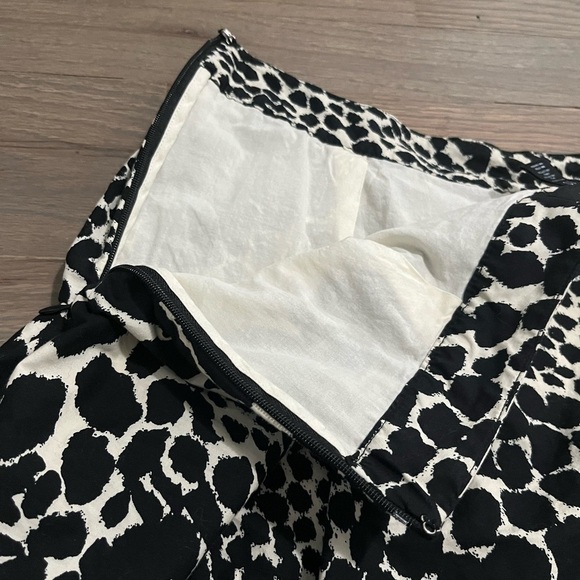 Who What Wear Swirling Leopard Print Tiered Ruffle Mid Skirt size 10 - Picture 5 of 6